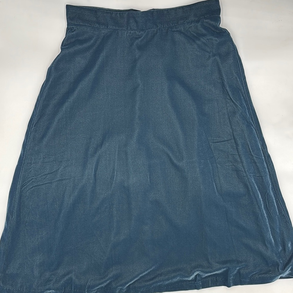 Ann Taylor Petite Velvet Midi Skirt